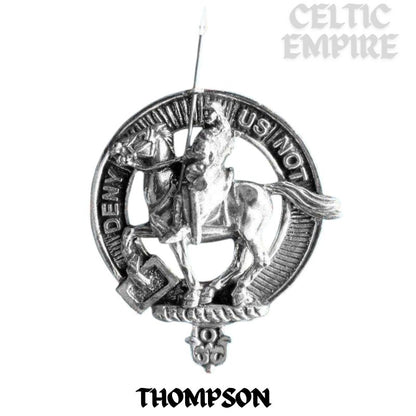 Thompson Family Clan Crest Interlace Drop Pendant