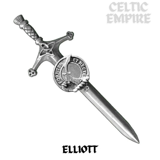 Elliott Family Clan Crest Kilt Pin, Scottish Pin