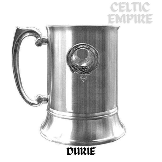 Durie Scottish Family Clan Crest Badge Tankard
