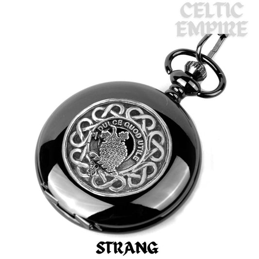 Strang Scottish Family Clan Crest Pocket Watch