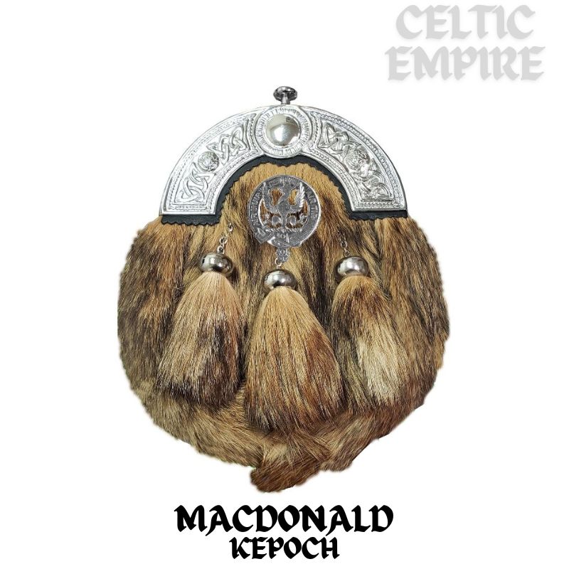 MacDonald (Keppoch) Scottish Family Clan Crest Badge Dress Fur Sporran