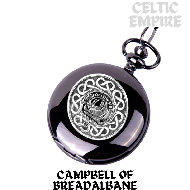 Campbell Breadalbane Scottish Family Clan Crest Pocket Watch