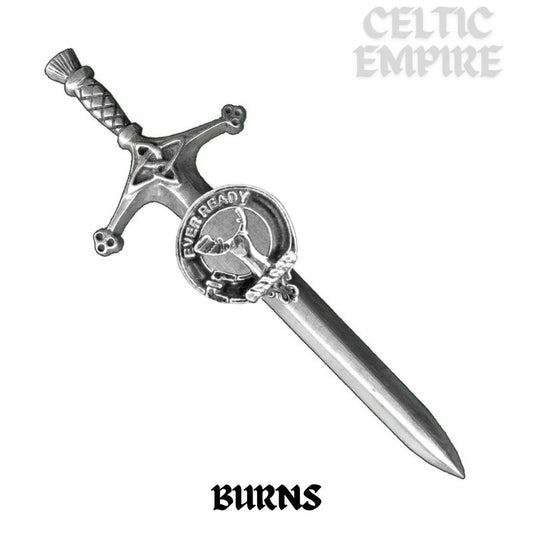 Burns Family Clan Crest Kilt Pin, Scottish Pin