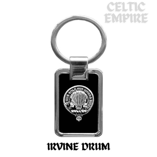 Irvine (Drum) Family Clan Stainless Steel Key Ring