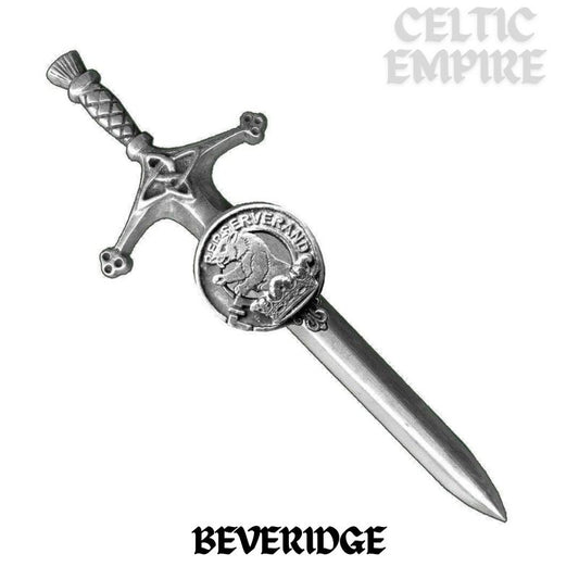 Beveridge Family Clan Crest Kilt Pin, Scottish Pin