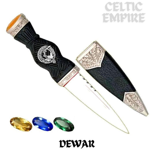 Dewar Family Clan Crest Sgian Dubh, Scottish Knife