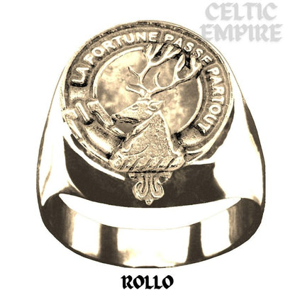 Rollo Scottish Family Clan Crest Ring