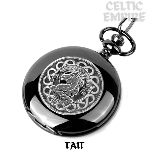 Tait Scottish Family Clan Crest Pocket Watch
