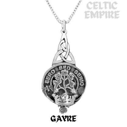 Gayre Family Clan Crest Interlace Drop Pendant