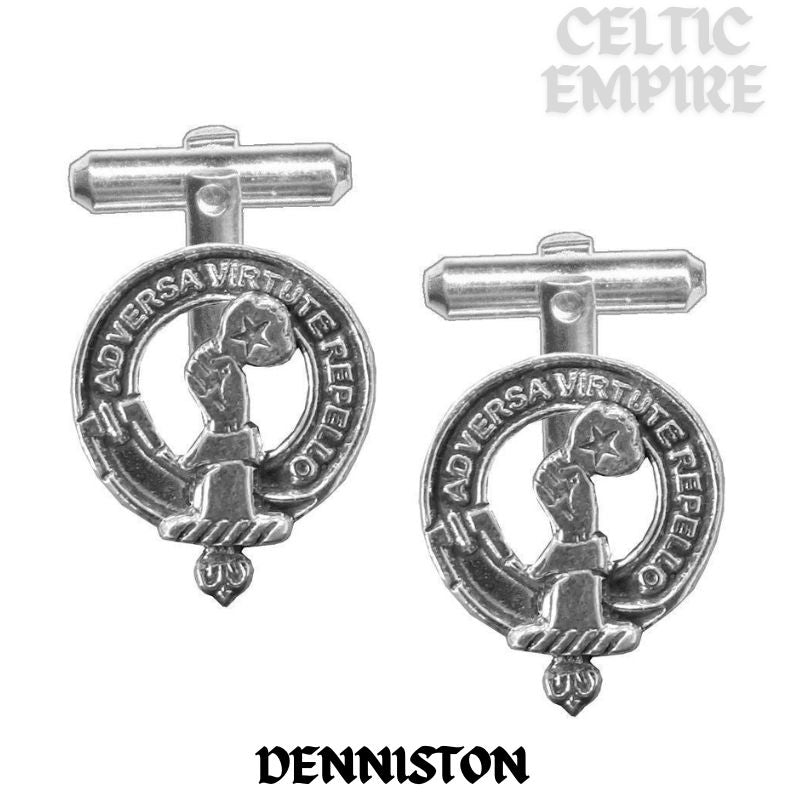 Denniston Scottish Family Clan Crest Cufflinks