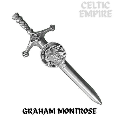Graham (Montrose) Family Clan Crest Kilt Pin, Scottish Pin
