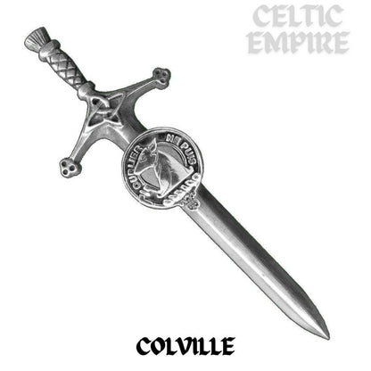 Colville Family Clan Crest Kilt Pin, Scottish Pin