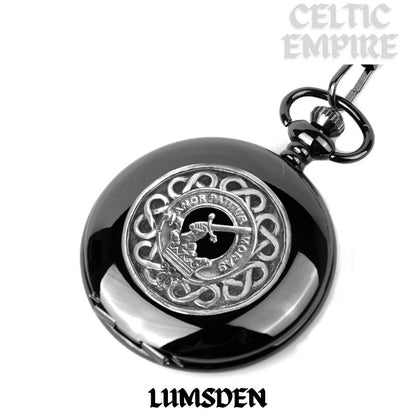 Lumsden Scottish Family Clan Crest Pocket Watch