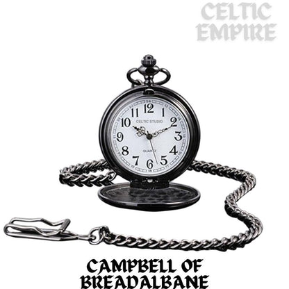Campbell Breadalbane Scottish Family Clan Crest Pocket Watch