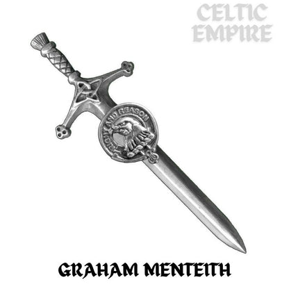 Graham (Menteith) Family Clan Crest Kilt Pin, Scottish Pin