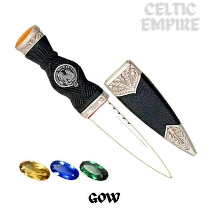 Gow Family Clan Crest Sgian Dubh, Scottish Knife