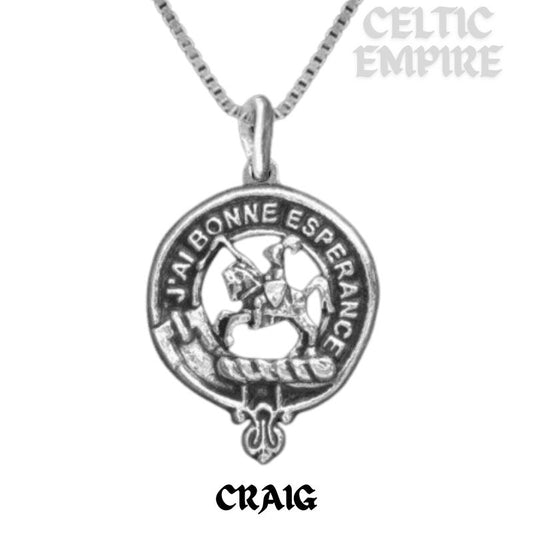 Craig Family Clan Crest Scottish Pendant