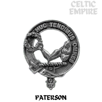 Paterson Scottish Family Clan Dirk Shield Kilt Pin