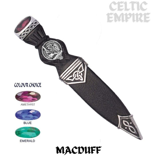 MacDuff Interlace Family Clan Crest Sgian Dubh, Scottish Knife