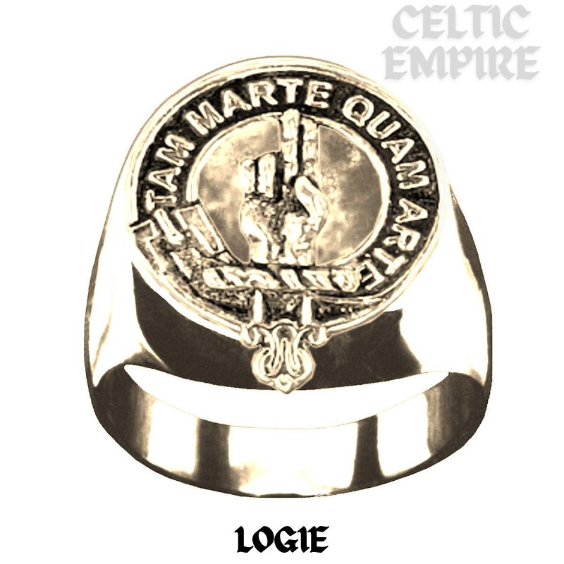 Logie Scottish Family Clan Crest Ring GC100