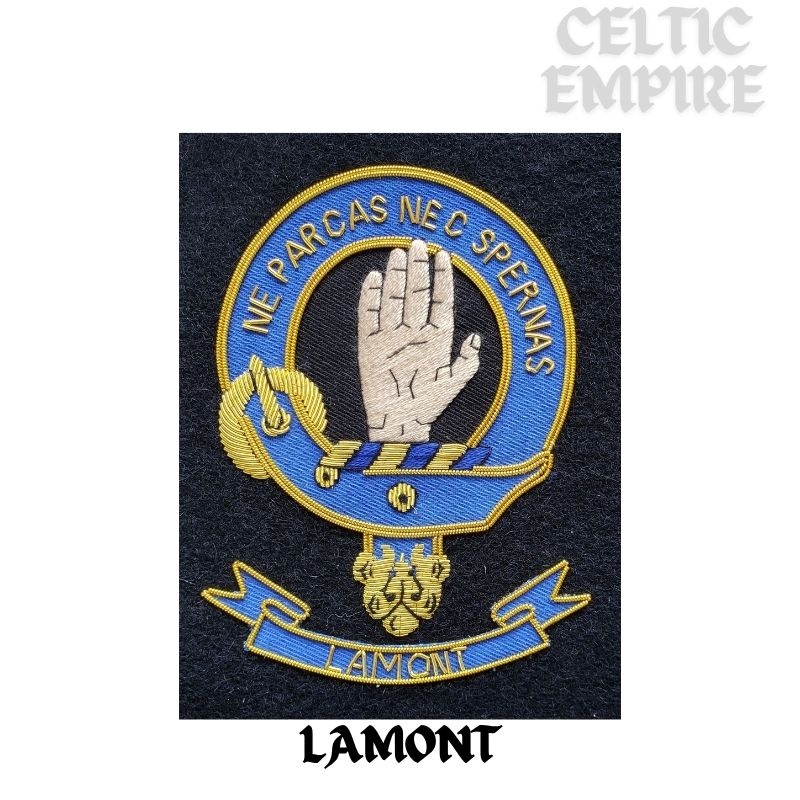 Lamont Scottish Family Clan Embroidered Crest
