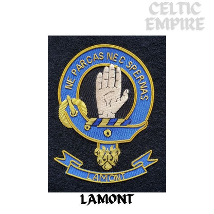Lamont Scottish Family Clan Embroidered Crest