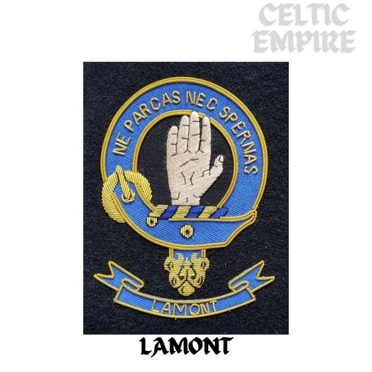 Lamont Scottish Family Clan Embroidered Crest