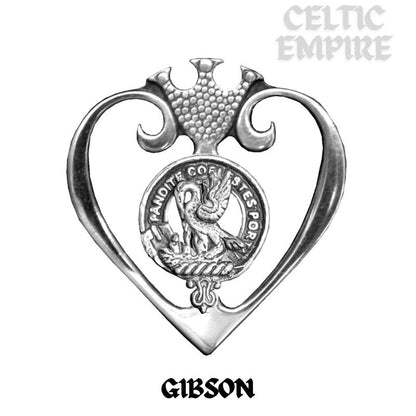 Gibson Family Clan Crest Luckenbooth Brooch or Pendant