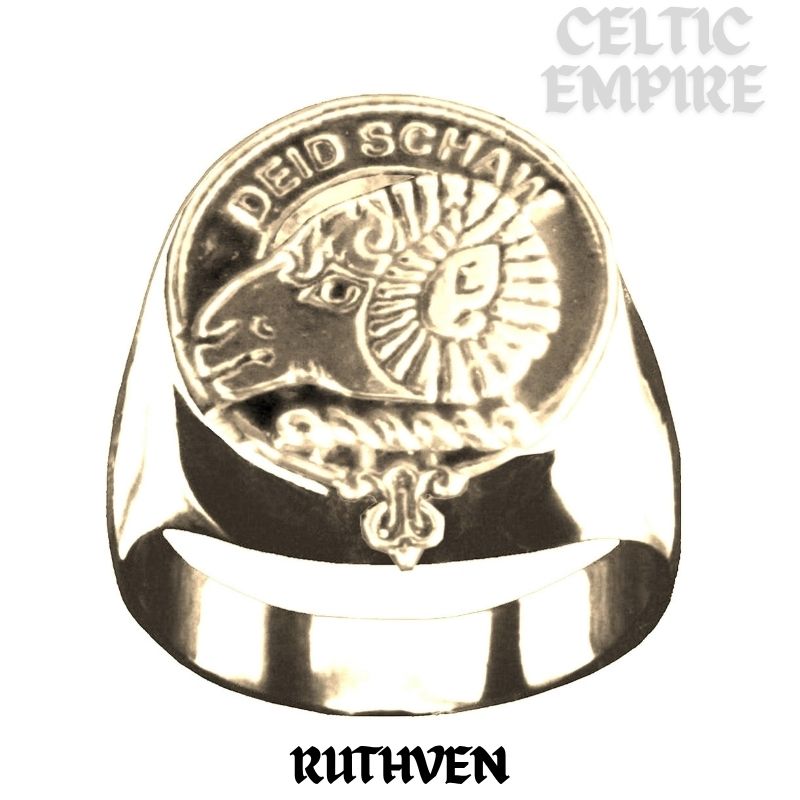 Ruthven Scottish Family Clan Crest Ring