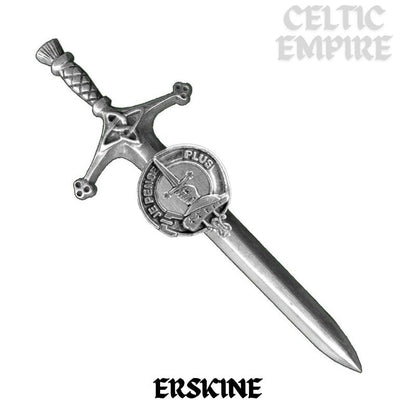 Erskine Family Clan Crest Kilt Pin, Scottish Pin