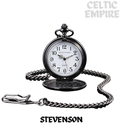 Stevenson Scottish Family Clan Crest Pocket Watch