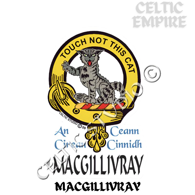 MacGillivray Family Clan Crest Decal | Custom Scottish Heritage Car & Laptop Stickers