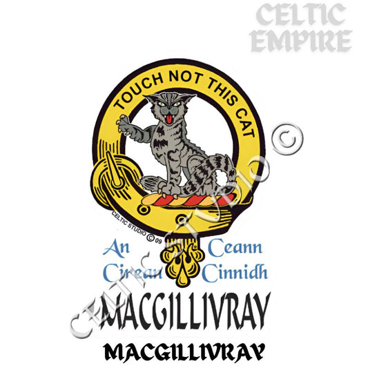 MacGillivray Family Clan Crest Decal | Custom Scottish Heritage Car & Laptop Stickers