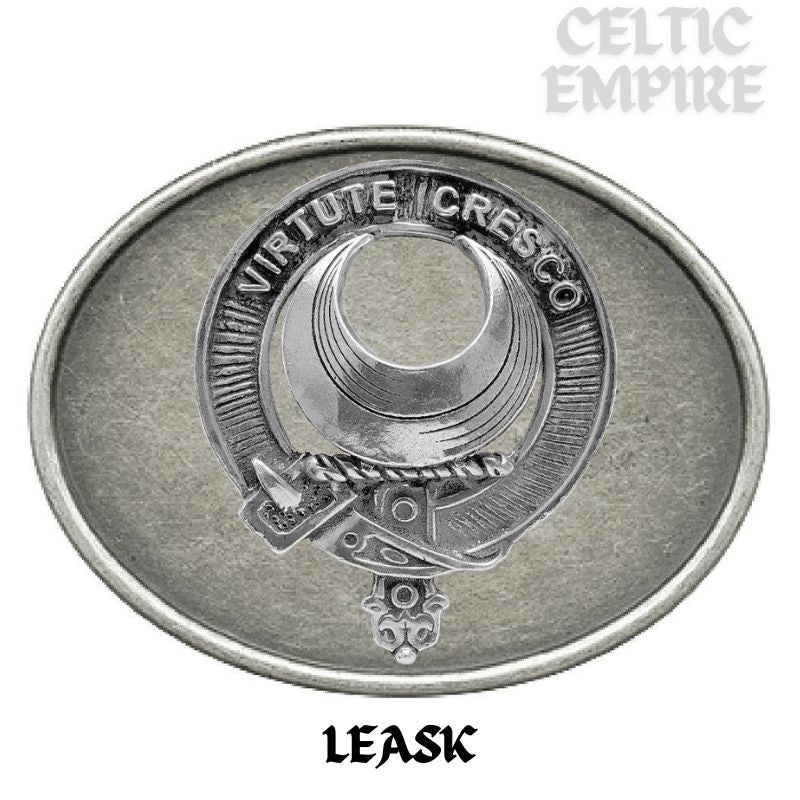Leask Family Clan Crest Regular Buckle
