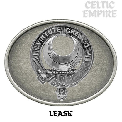 Leask Family Clan Crest Regular Buckle