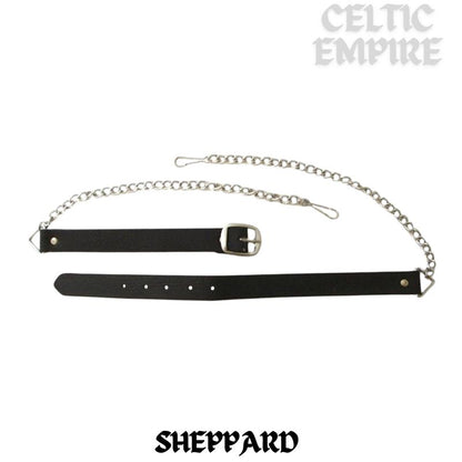 Sheppard Scottish Family Clan Badge Sporran, Leather