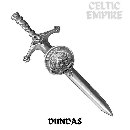 Dundas Family Clan Crest Kilt Pin, Scottish Pin