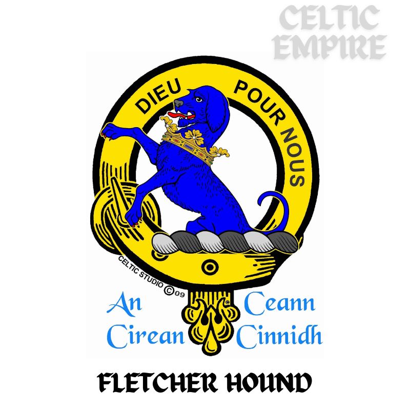 Fletcher (Hound) Scottish Family Clan Crest Baby Jumper