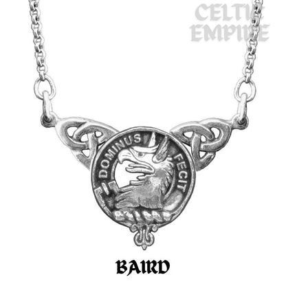 Baird Family Clan Crest Double Drop Pendant