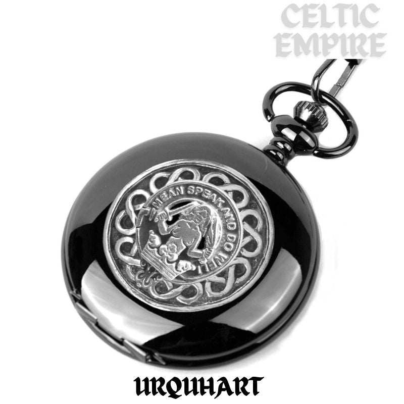 Urquhart Scottish Family Clan Crest Pocket Watch