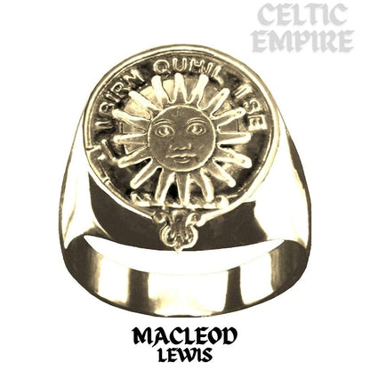 MacLeod (Lewis) Scottish Family Clan Crest Ring