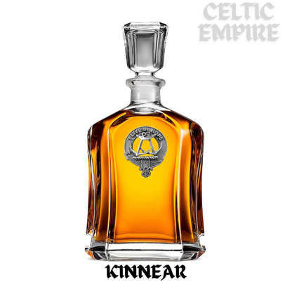Kinnear Family Clan Crest Badge Whiskey Decanter