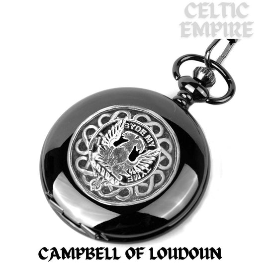 Campbell Loudoun Scottish Family Clan Crest Pocket Watch