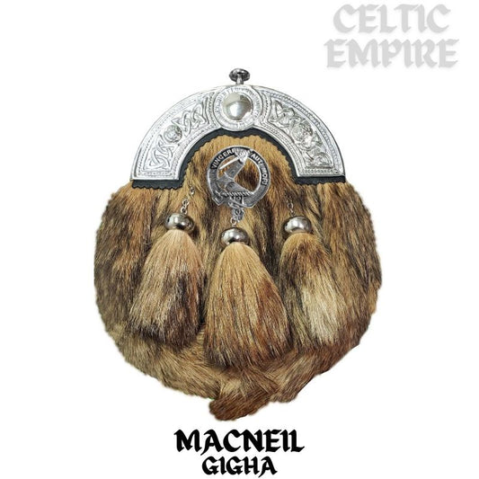 MacNeill Gigha & Colonsay Scottish Family Clan Crest Badge Dress Fur Sporran