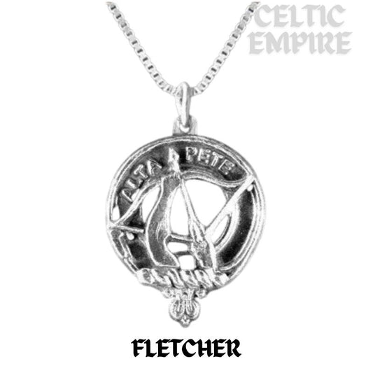 Fletcher Family Clan Crest Scottish Pendant