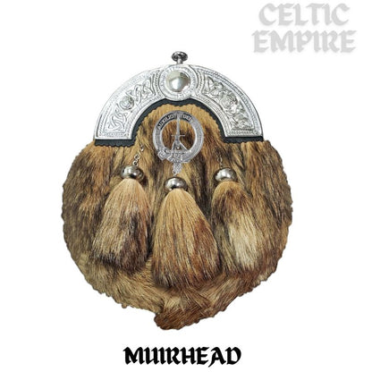 Muirhead Scottish Family Clan Crest Badge Dress Fur Sporran