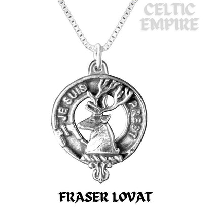 Fraser Lovat Family Clan Crest Scottish Pendant