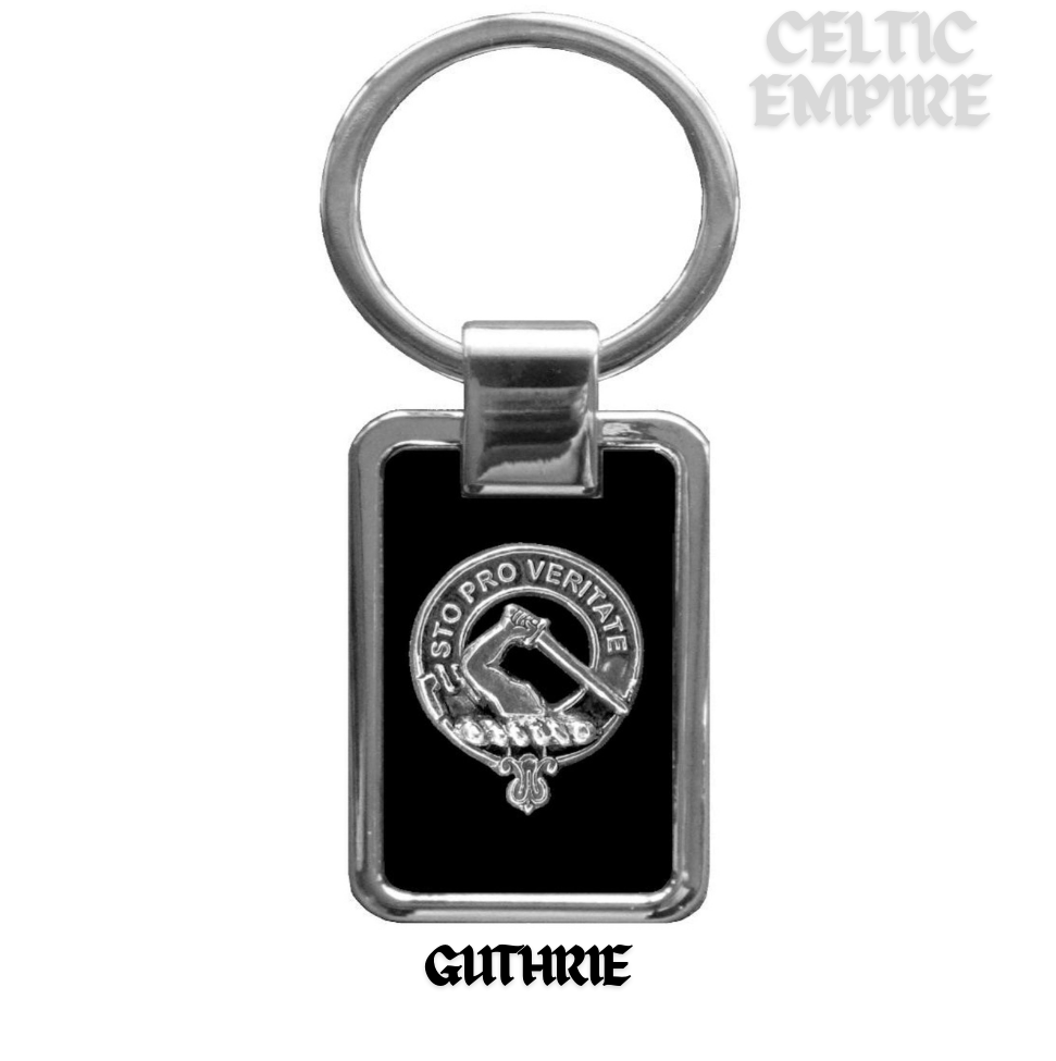 Guthrie Family Clan Black Stainless Key Ring