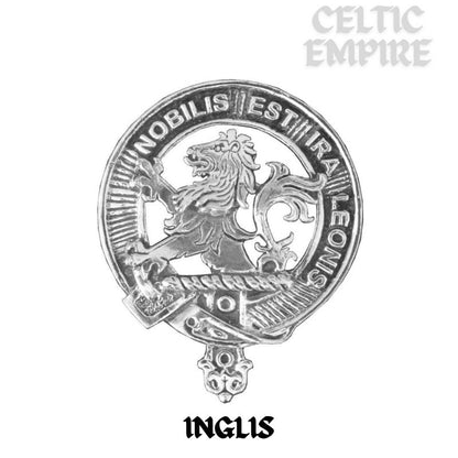 Inglis 8oz Family Clan Crest Scottish Badge Stainless Steel Flask