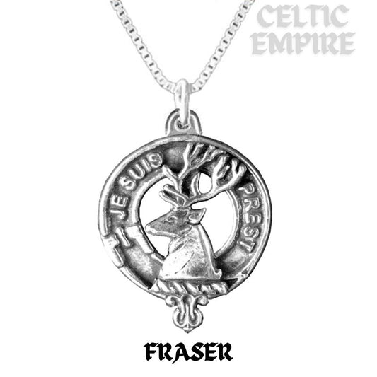 Outlander Inspired Fraser Family Clan Crest Scottish Pendant